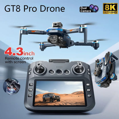 GT8 Foldable Drone with GPS Obstacle Avoidance and 360 Dual Cameras