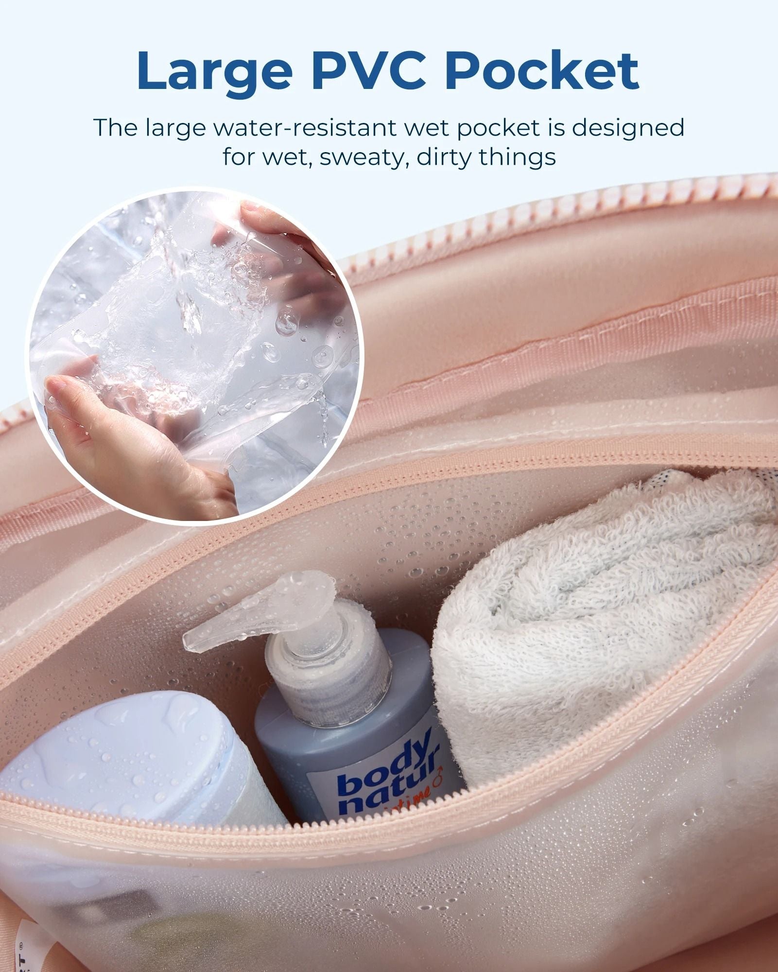 BAGSMART Waterproof Travel Duffel Gym Bag For Women With Wet Pocket Carry On Shoulder Weekender Bos 4