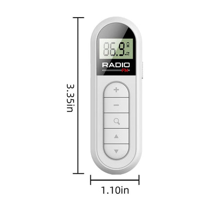 Mini Pocket Clip FM Radio With LCD Display And Backlight 5