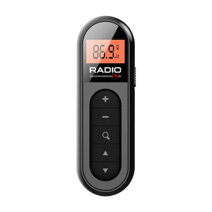 Mini Pocket Clip FM Radio With LCD Display And Backlight 7