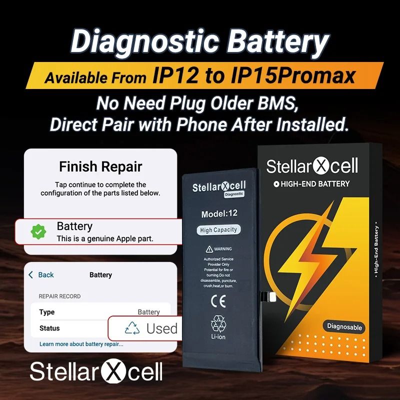 Diagnostic Battery Tool for iPhone 12 to 15 Series with Genuine Part Detection