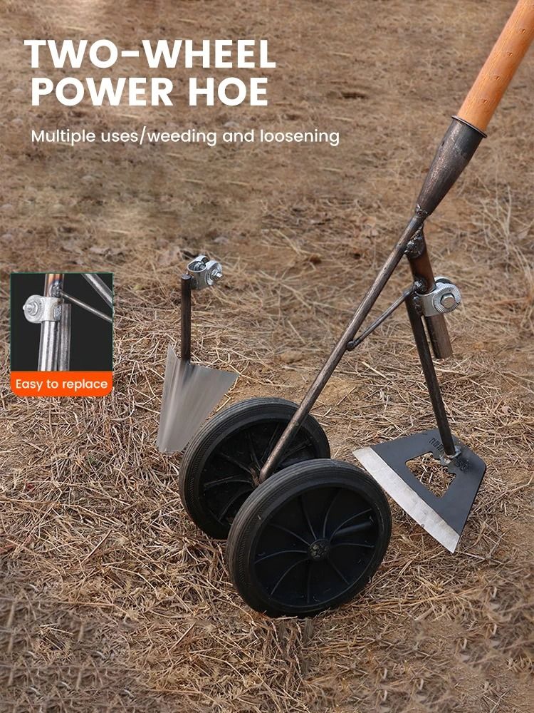 Wheeled Push Hoe for Weeding and Soil Cultivation