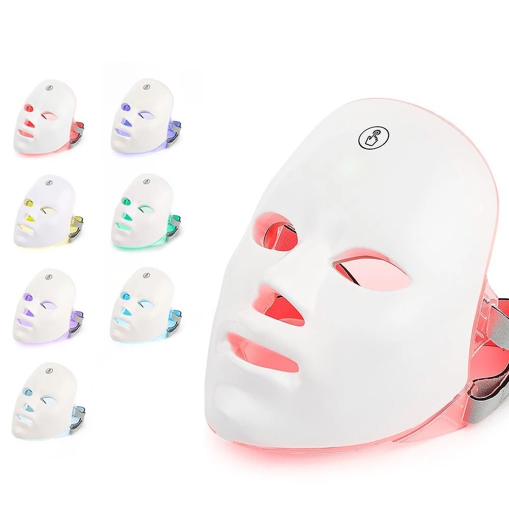 LED Light Therapy Facial Mask With Neck Coverage For Skin Rejuvenation And Anti Aging 1
