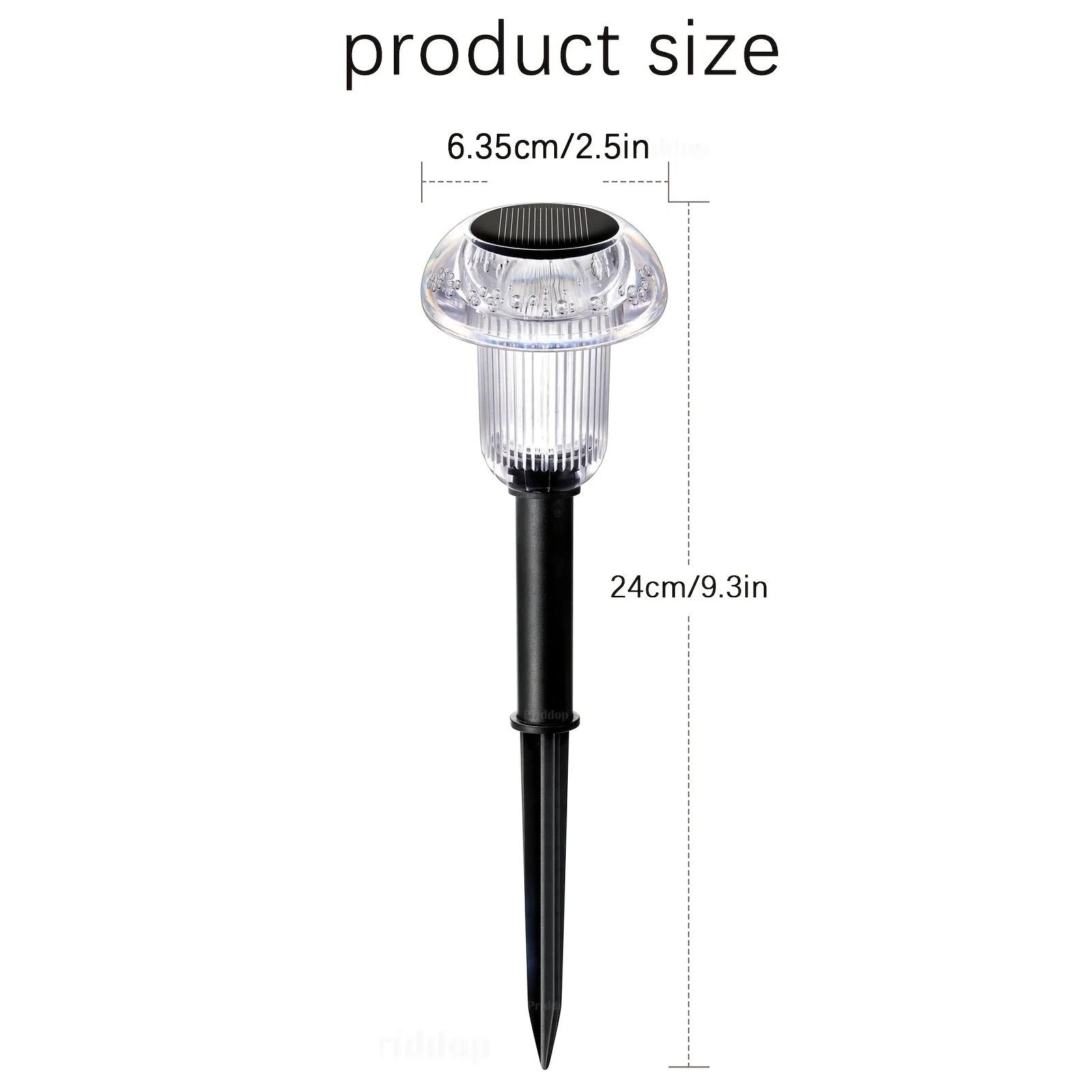 Solar LED Mushroom Garden Stake Lights Set Of Four For Outdoor Pathway Decoration 3