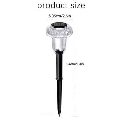 Solar LED Mushroom Garden Stake Lights Set Of Four For Outdoor Pathway Decoration 3