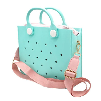 Orange Guy EVA Punched Waterproof Travel Tote Bag With Charm Holes 6