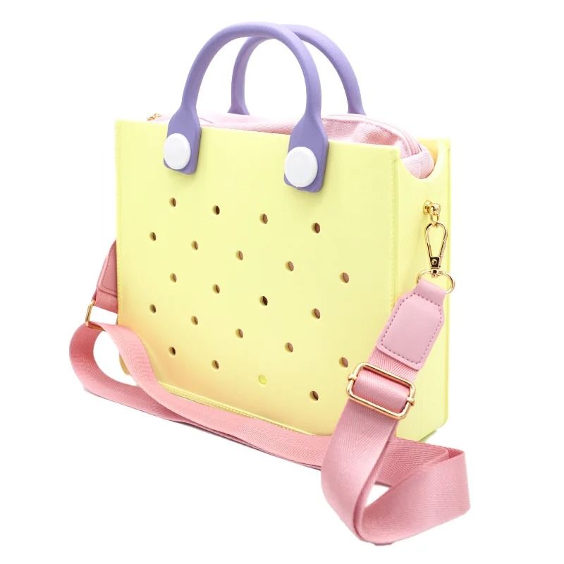 Orange Guy EVA Punched Waterproof Travel Tote Bag With Charm Holes 15