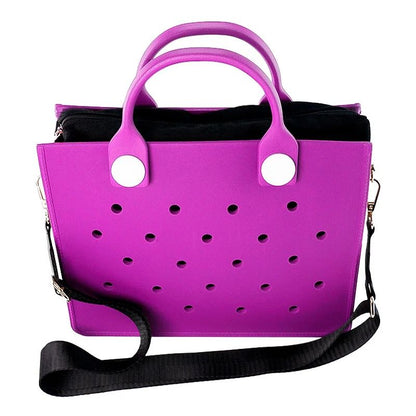 Orange Guy EVA Punched Waterproof Travel Tote Bag With Charm Holes 18