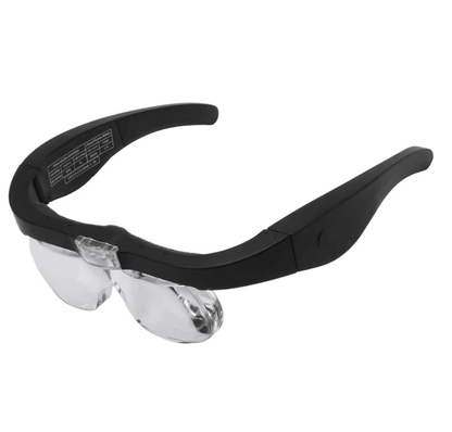 USB Rechargeable LED Magnifying Glasses With Interchangeable Lenses For Hands Free Work 2