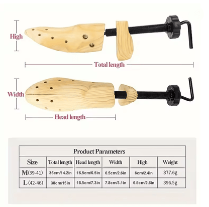 Wooden Shoe Stretcher For Wide Feet And Bunion Relief 2