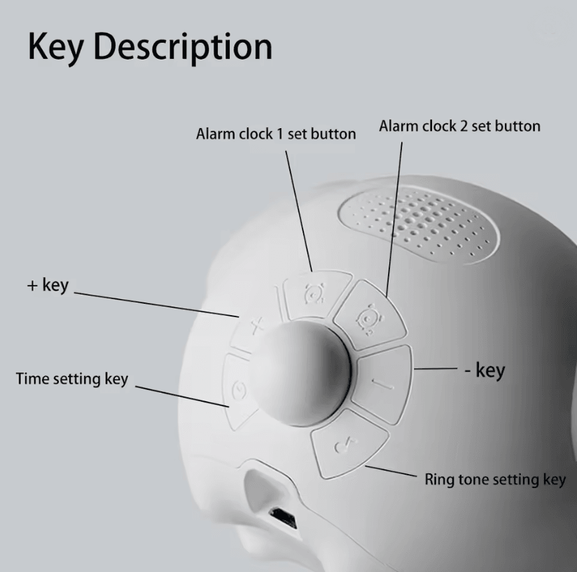 Child Expression Alarm Clock With Voice Controlled Night Light And Thermometer 1