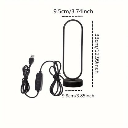 RingGlow LED Ring Lamp Three Color Dimming Bedside Lamp 2