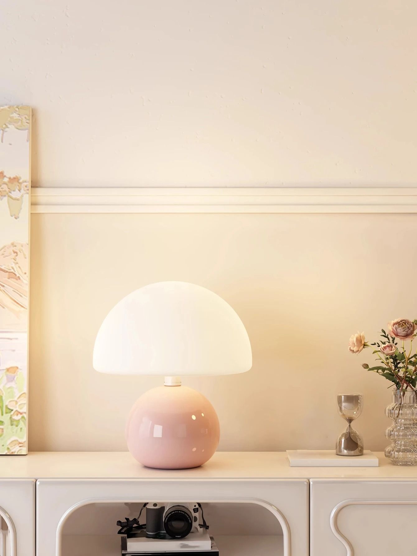 Mushroom USB Table Lamp Pink Orange Red White Yellow 4