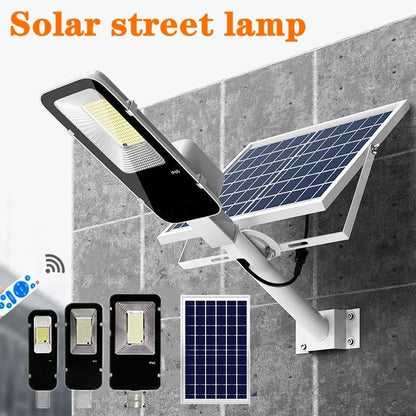 300W High Brightness Solar Outdoor Street Light 6000mAh Waterproof Automatic Dusk to Dawn