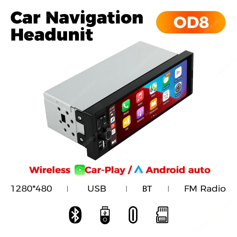 MEKEDE 686 Inch 1Din Carplay Android Auto MP5 Car Radio 10