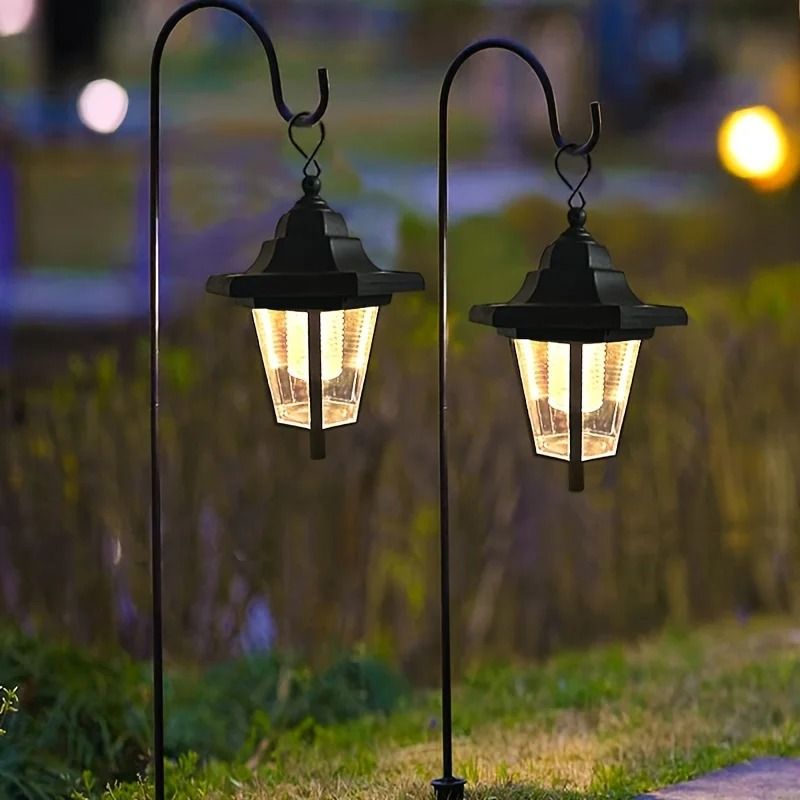Vintage Hexagon Solar Pathway Lights 2 Pack