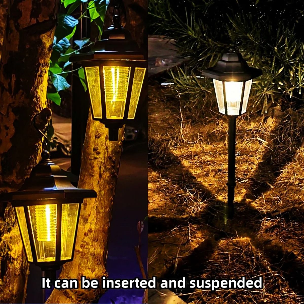 Vintage Hexagon Solar Pathway Lights 2 Pack 4
