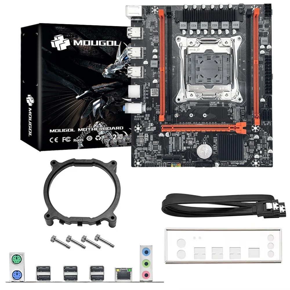 MOUGOL X99 Motherboard With Intel Xeon E5 2650 V4 CPU Support For DDR4 M2 NVMe 6