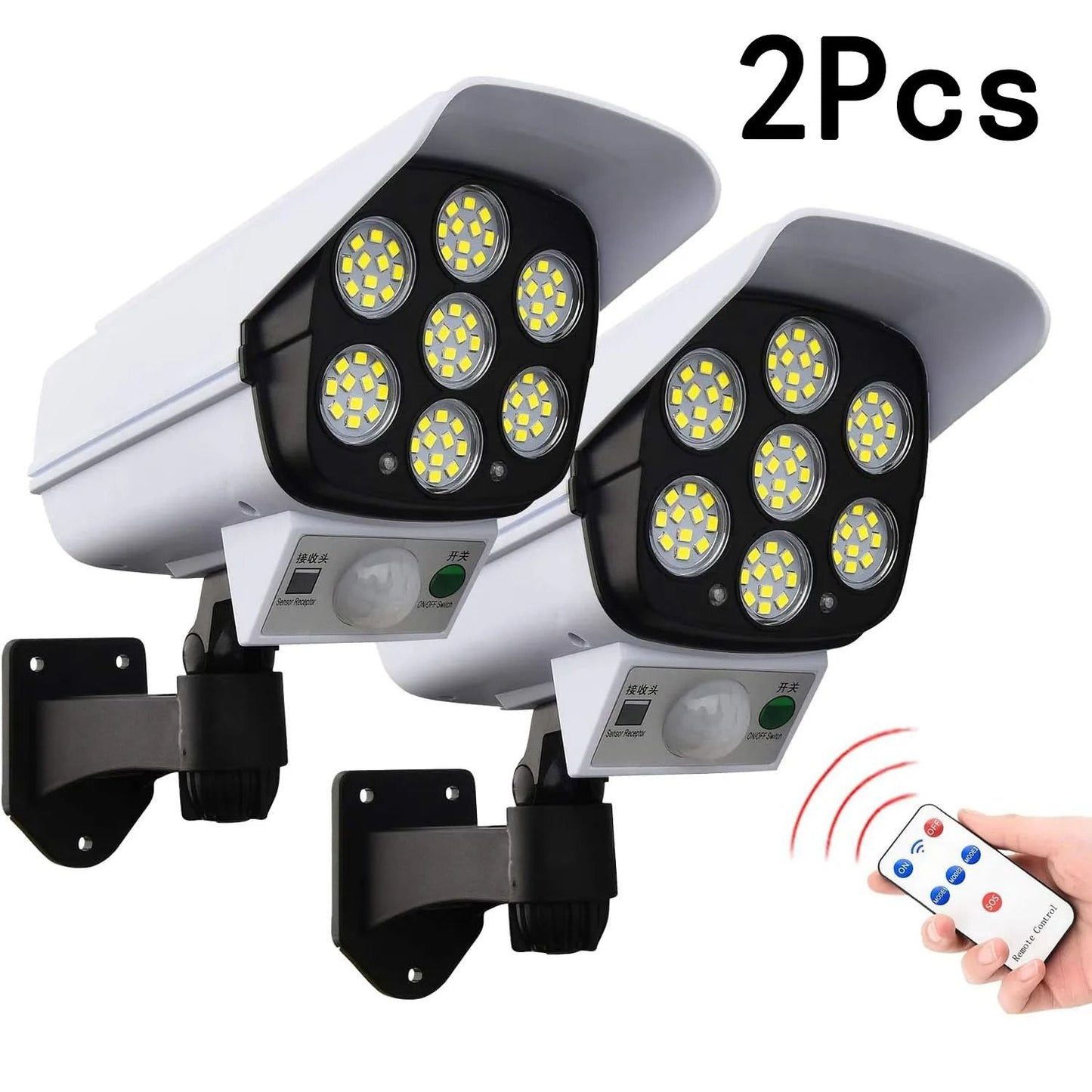Solar Dummy Camera 77LED Motion Sensor Outdoor Security Light