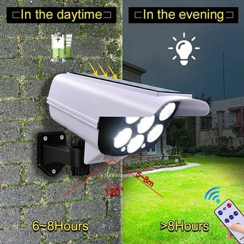 Solar Dummy Camera 77LED Motion Sensor Outdoor Security Light 3