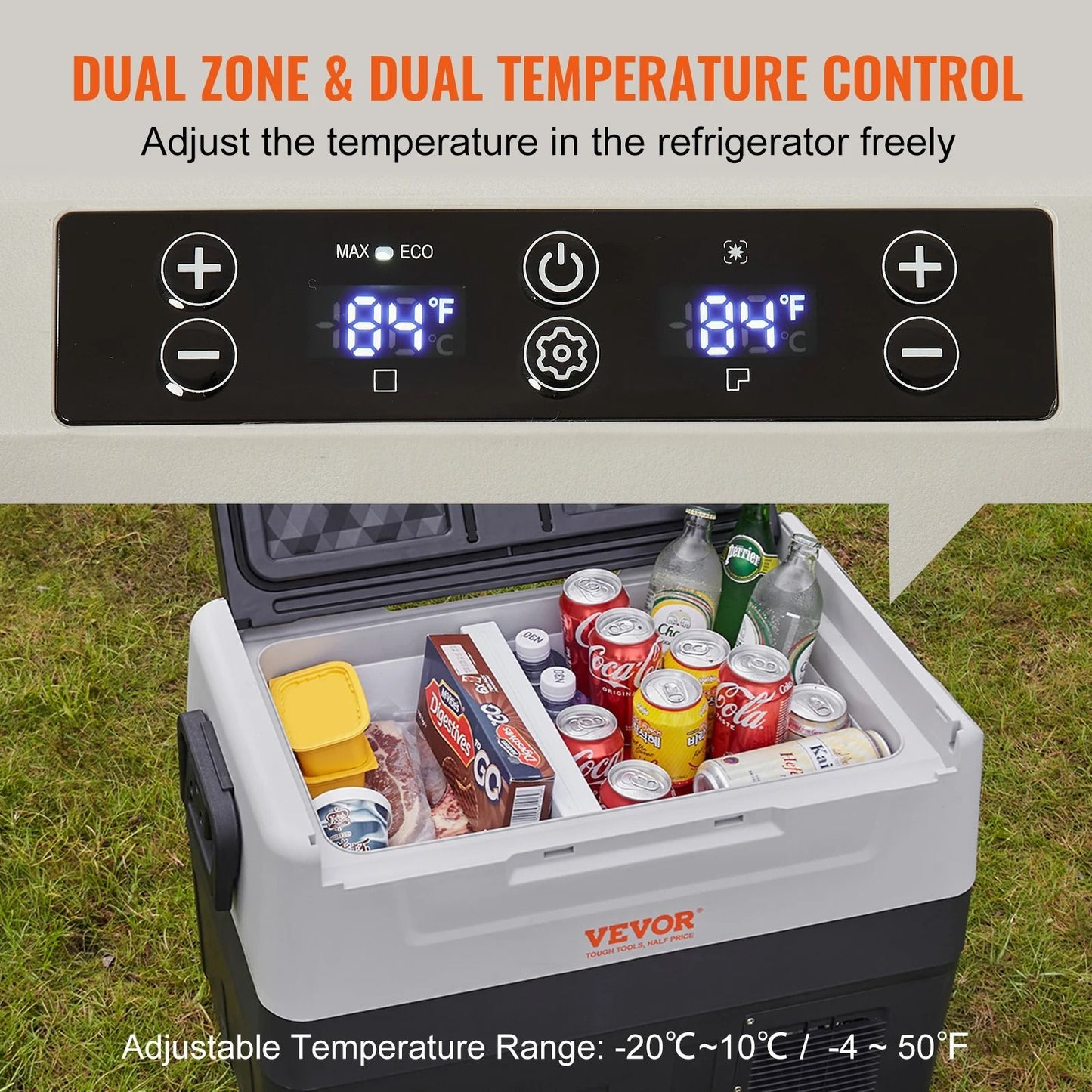 SucceBuy Portable Foldable Car Refrigerator 35L 45L 55L With Wheels And Handle 2