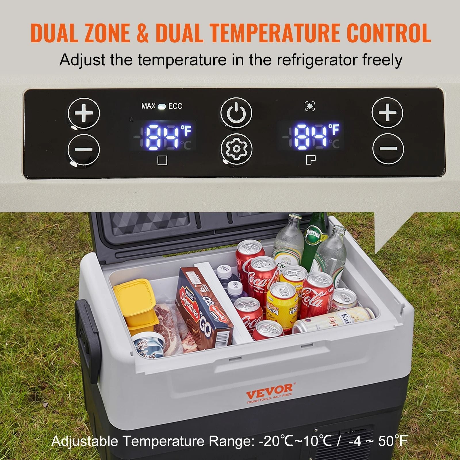 SucceBuy Portable Foldable Car Refrigerator 35L 45L 55L With Wheels And Handle 2