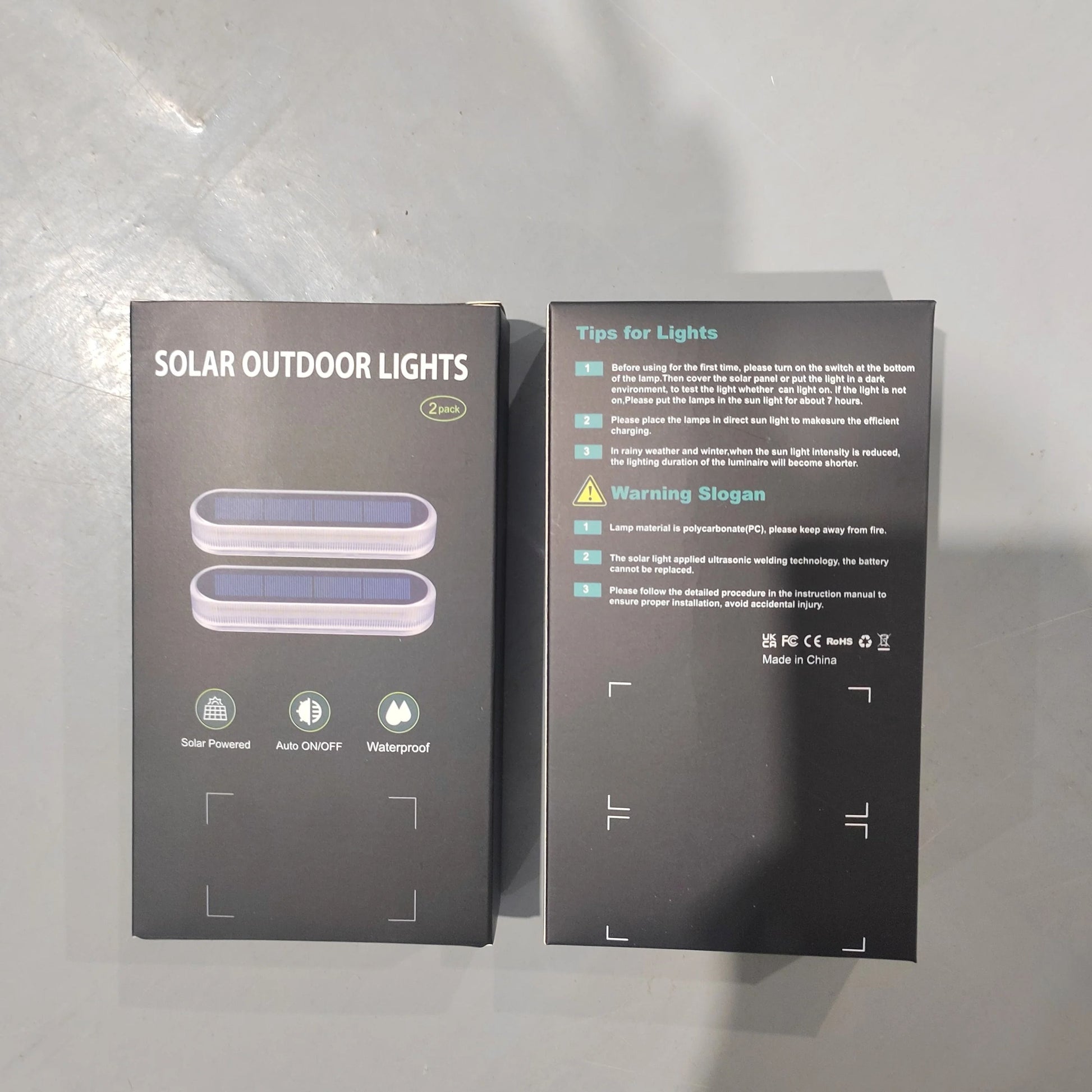 Solar Step Lights Waterproof LED Warm White Pathway Lights For Stairs And Driveways 6