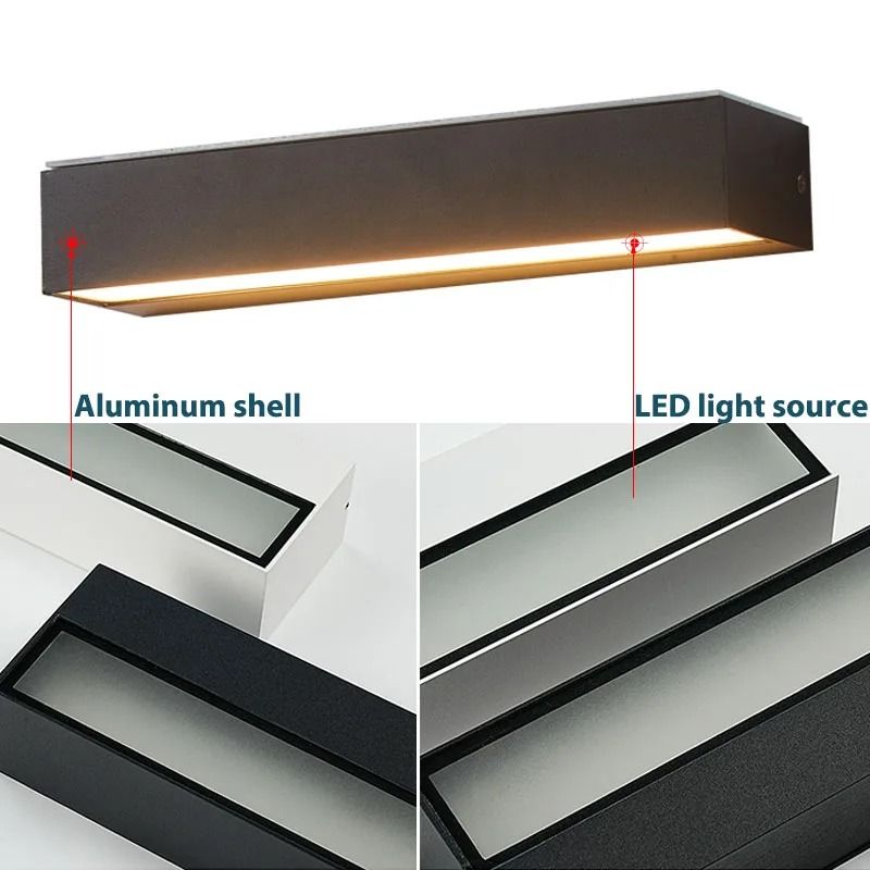 Modern Aluminum LED Outdoor Wall Sconce For Porch And Patio 5