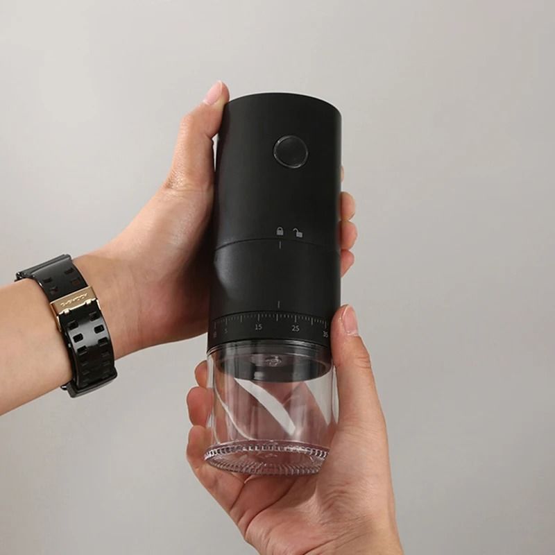 Electric Portable Coffee Grinder With Steel Core Rechargeable  Automatic 2