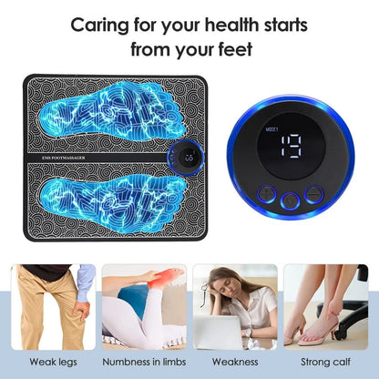 Electric EMS Foldable Foot Massager Pad With 8 Modes  19 Intensity Levels 1