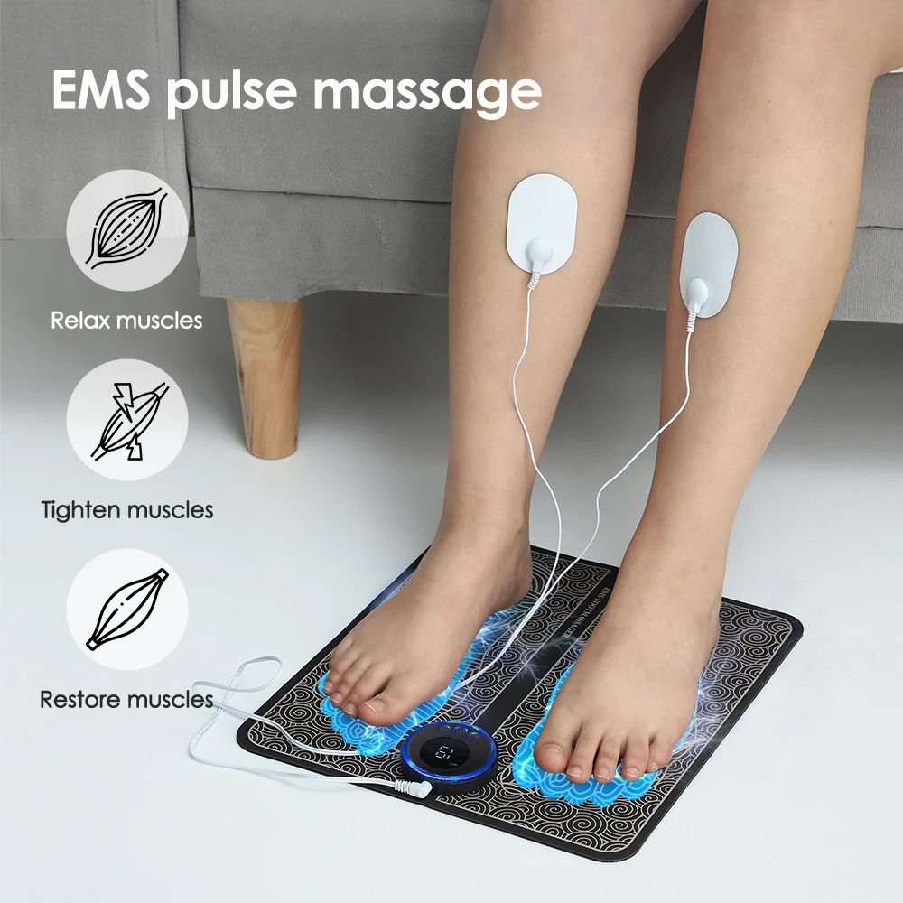 Electric EMS Foldable Foot Massager Pad With 8 Modes  19 Intensity Levels 2
