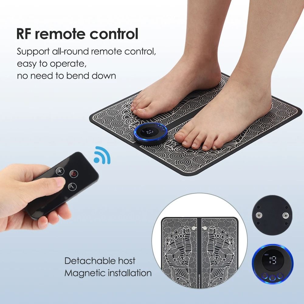 Electric EMS Foldable Foot Massager Pad With 8 Modes  19 Intensity Levels 3