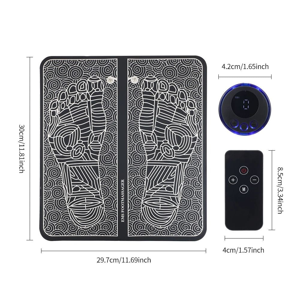 Electric EMS Foldable Foot Massager Pad With 8 Modes  19 Intensity Levels 4