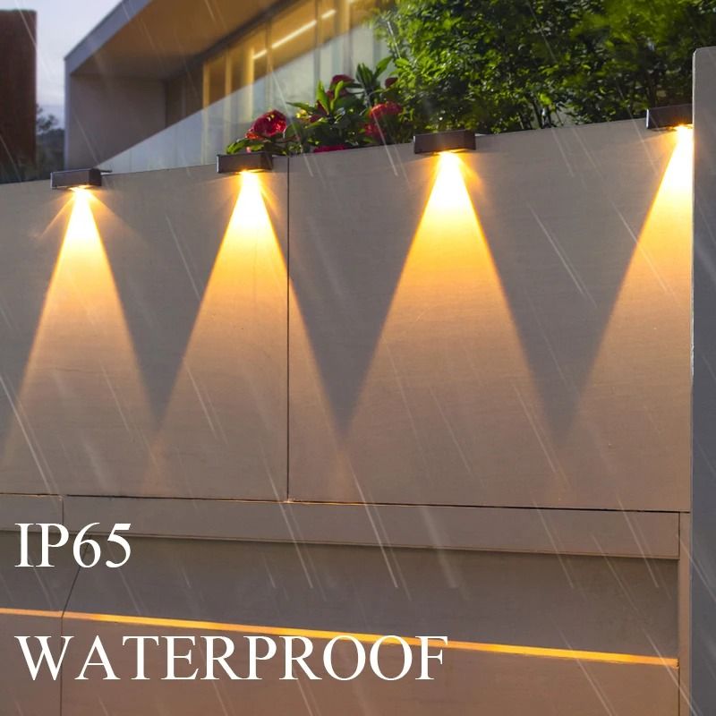 Solar Wall Washing Lamp Outdoor Waterproof LED Wall Light For Garden Patio 1