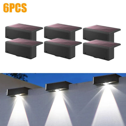 Solar Wall Washing Lamp Outdoor Waterproof LED Wall Light For Garden Patio 9
