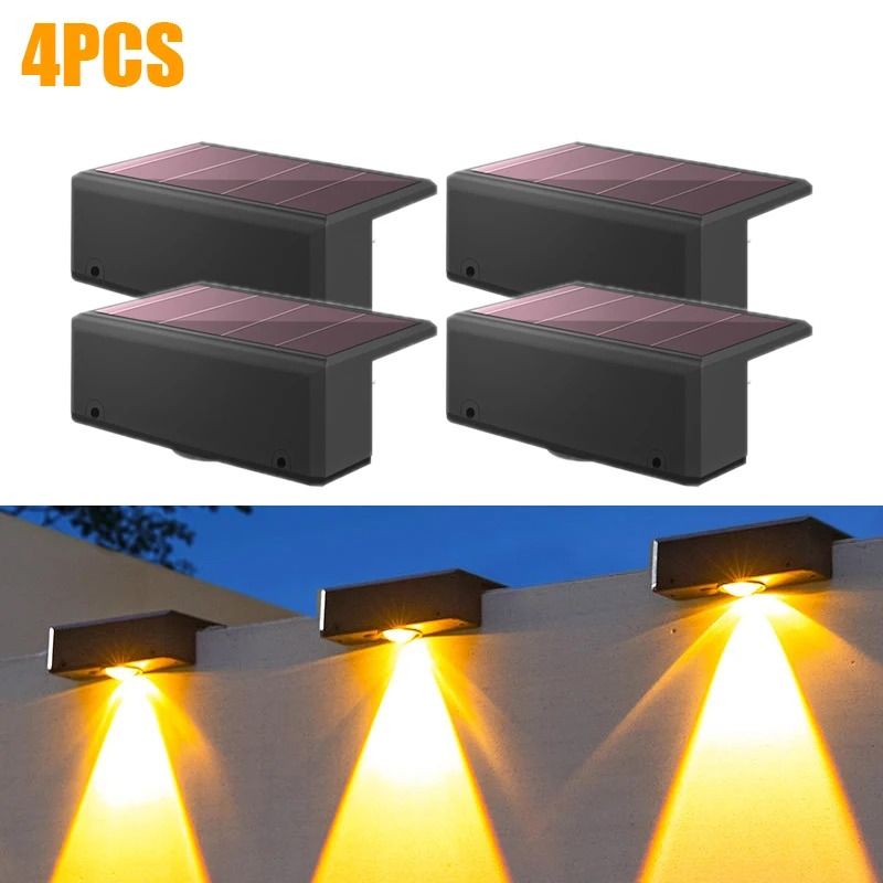 Solar Wall Washing Lamp Outdoor Waterproof LED Wall Light For Garden Patio 10