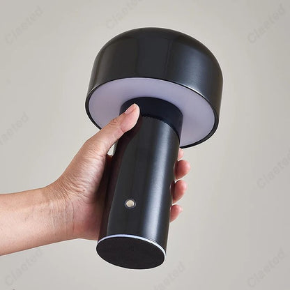 Italian Designer Mushroom Table Lamp Portable Cordless Touch Rechargeable USB Bedside Lamp 11