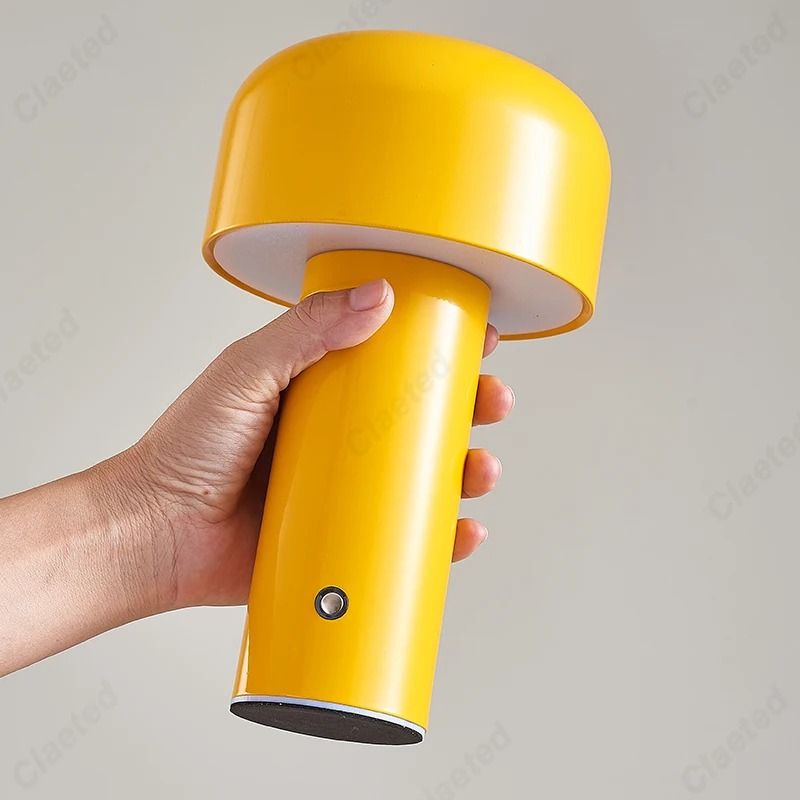 Italian Designer Mushroom Table Lamp Portable Cordless Touch Rechargeable USB Bedside Lamp 12