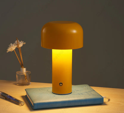 Italian Designer Mushroom Table Lamp Portable Cordless Touch Rechargeable USB Bedside Lamp 3