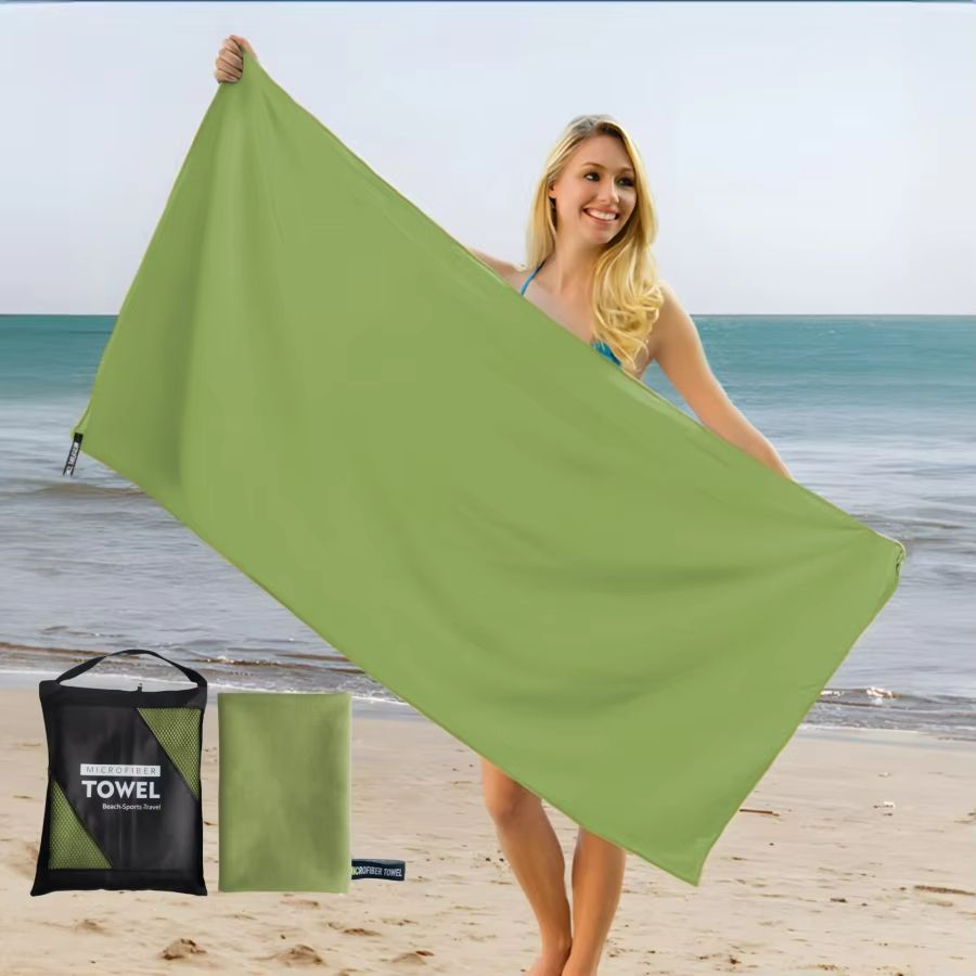 CoastalEase Oversized Microfiber Quick Dry Beach Towel
