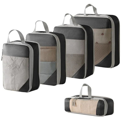 Compression Packing Cubes For Travel Expandable Lightweight Organizer Set 9