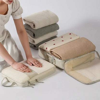 Compression Packing Cubes For Travel Expandable Lightweight Organizer Set 2