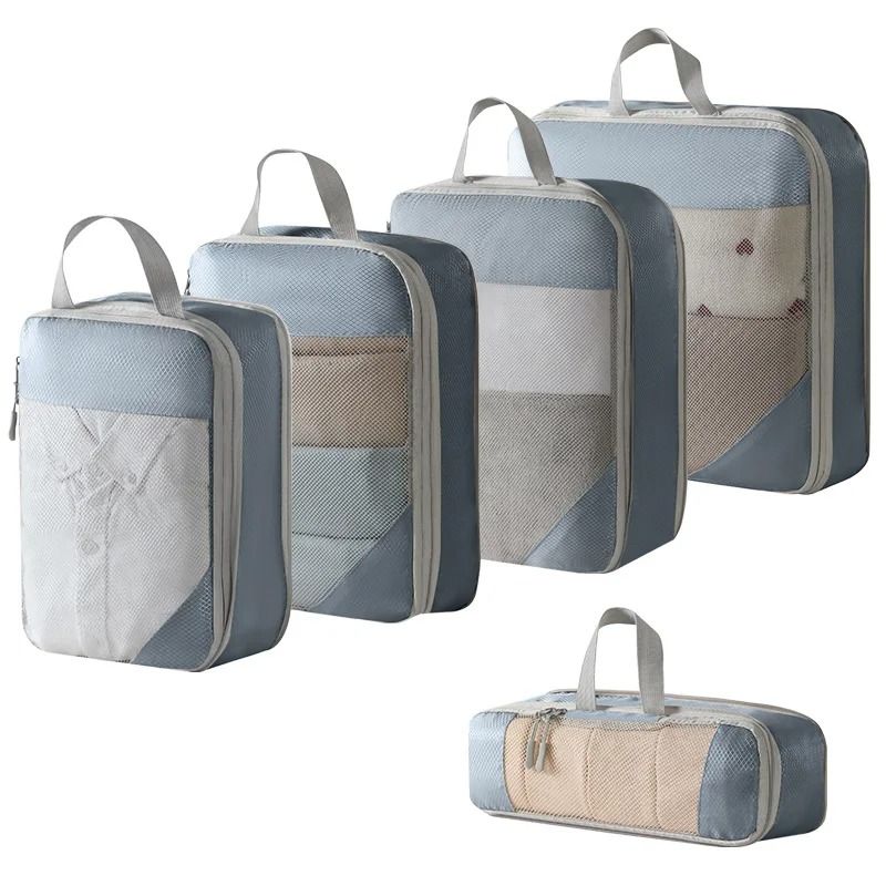 Compression Packing Cubes For Travel Expandable Lightweight Organizer Set 5