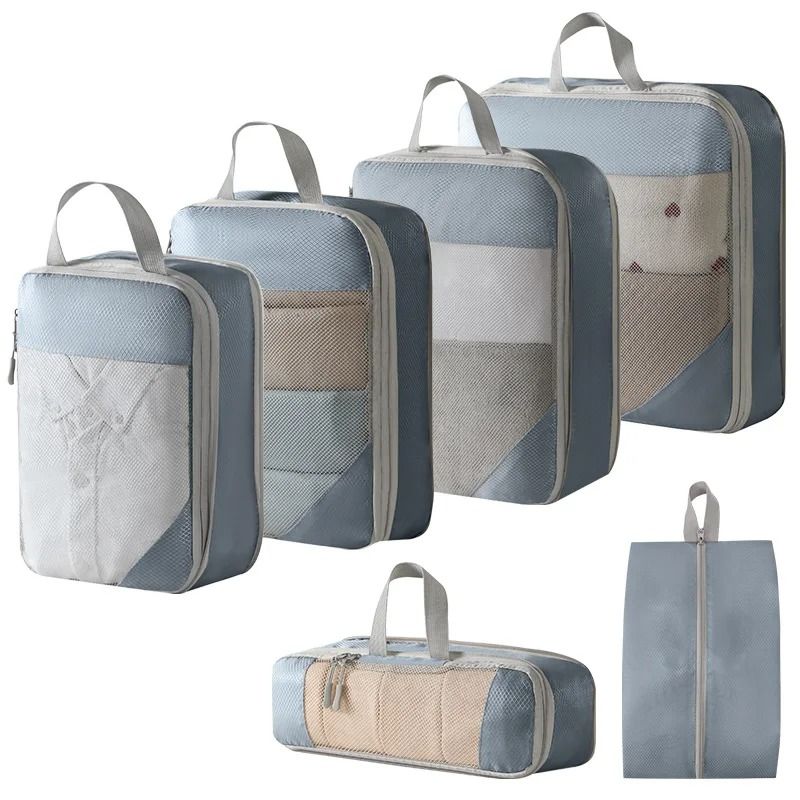 Compression Packing Cubes For Travel Expandable Lightweight Organizer Set 11