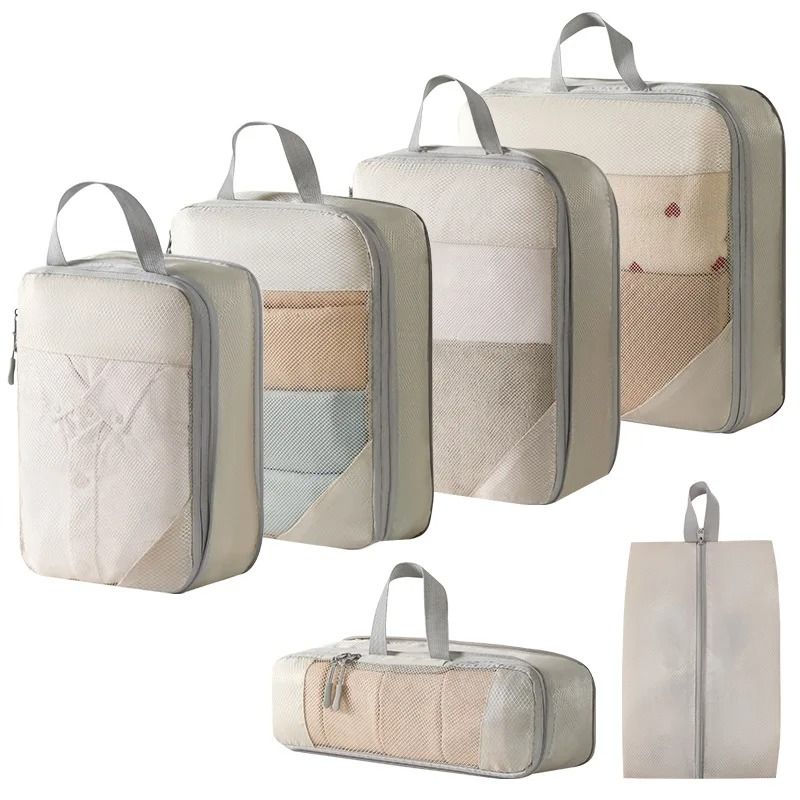 Compression Packing Cubes For Travel Expandable Lightweight Organizer Set 12