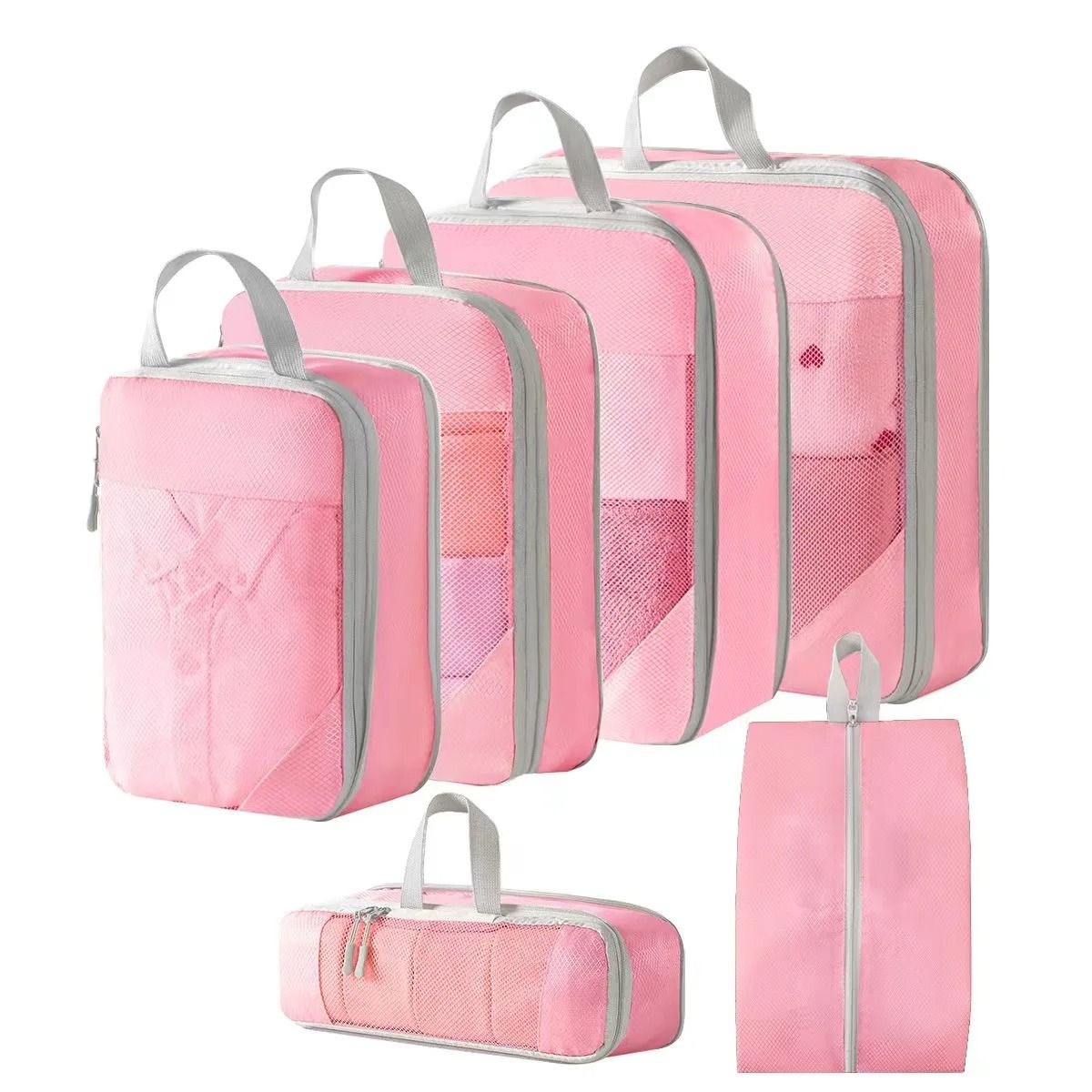 Compression Packing Cubes For Travel Expandable Lightweight Organizer Set 19