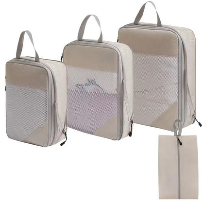 Compression Packing Cubes For Travel Expandable Lightweight Organizer Set 24