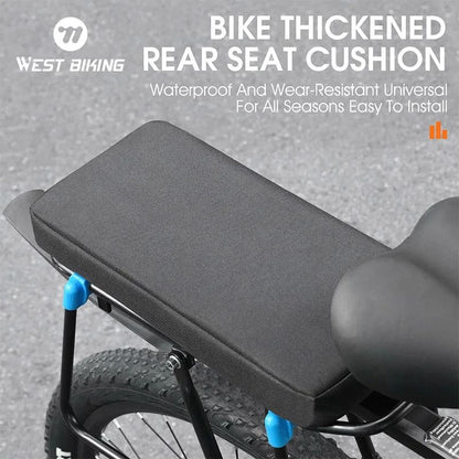 Double Front Rear Rack Seat Cushion for Children Detachable and Washable