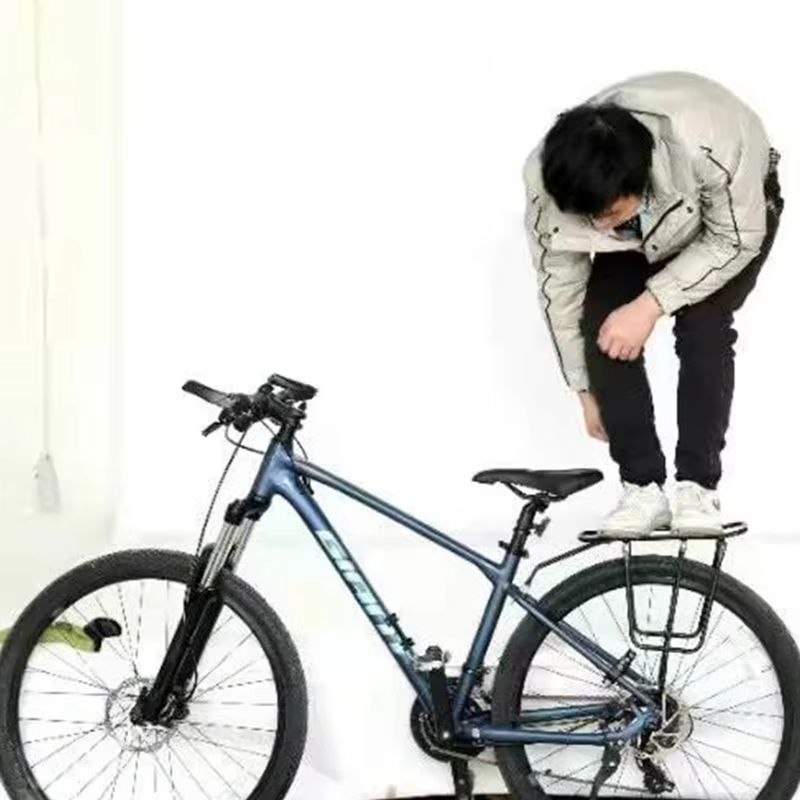 All Tough Bike Rear Rack  Disc Brake Compatible Mountain Bike Cargo Rack With Heavy Duty Shelf 2