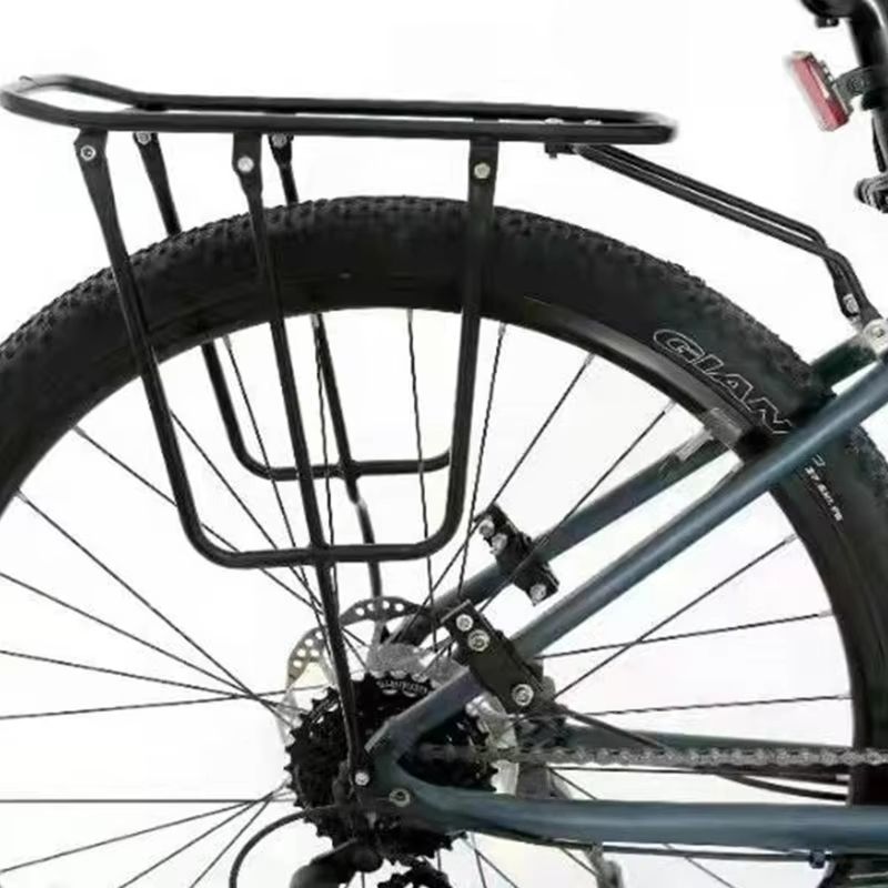 All Tough Bike Rear Rack  Disc Brake Compatible Mountain Bike Cargo Rack With Heavy Duty Shelf 3